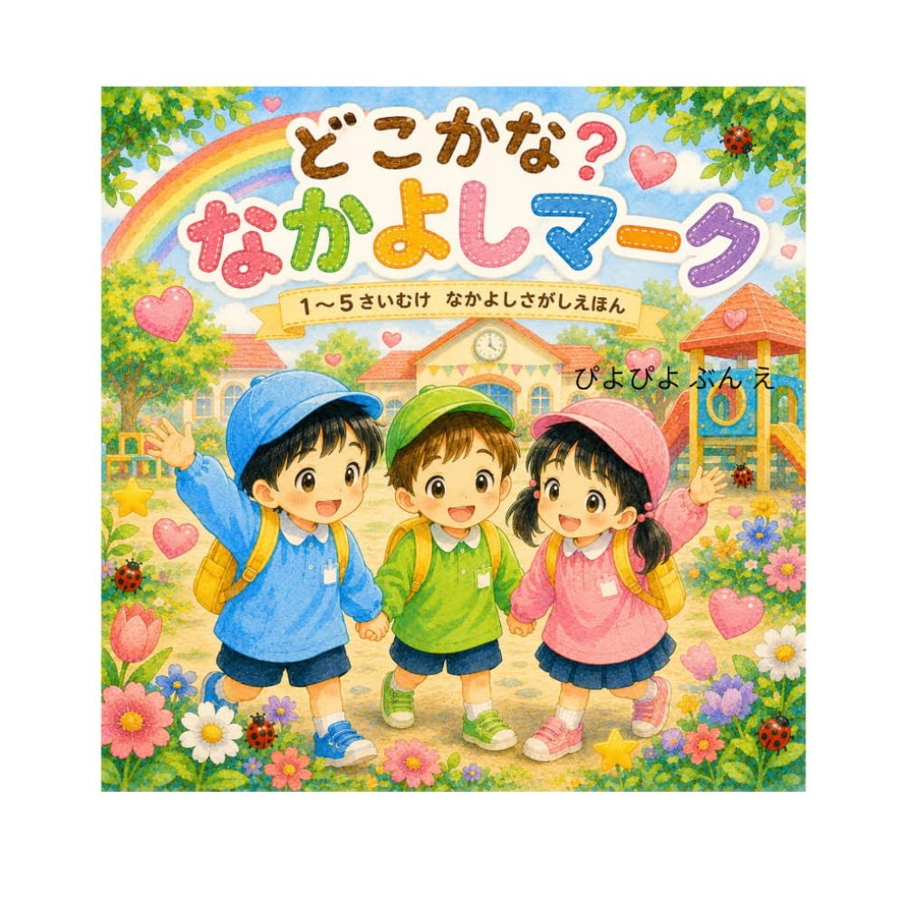 どこかななかよしマーク: 「やさしい おもいやり」をはぐくむ知育絵本　3歳4歳5歳