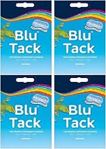 4x Bostik Blu Tack Original Reusable Adhesive Pack Home Office DIY Use BluHacks Smart Adhesives Alternative to Pins & Tape 60g