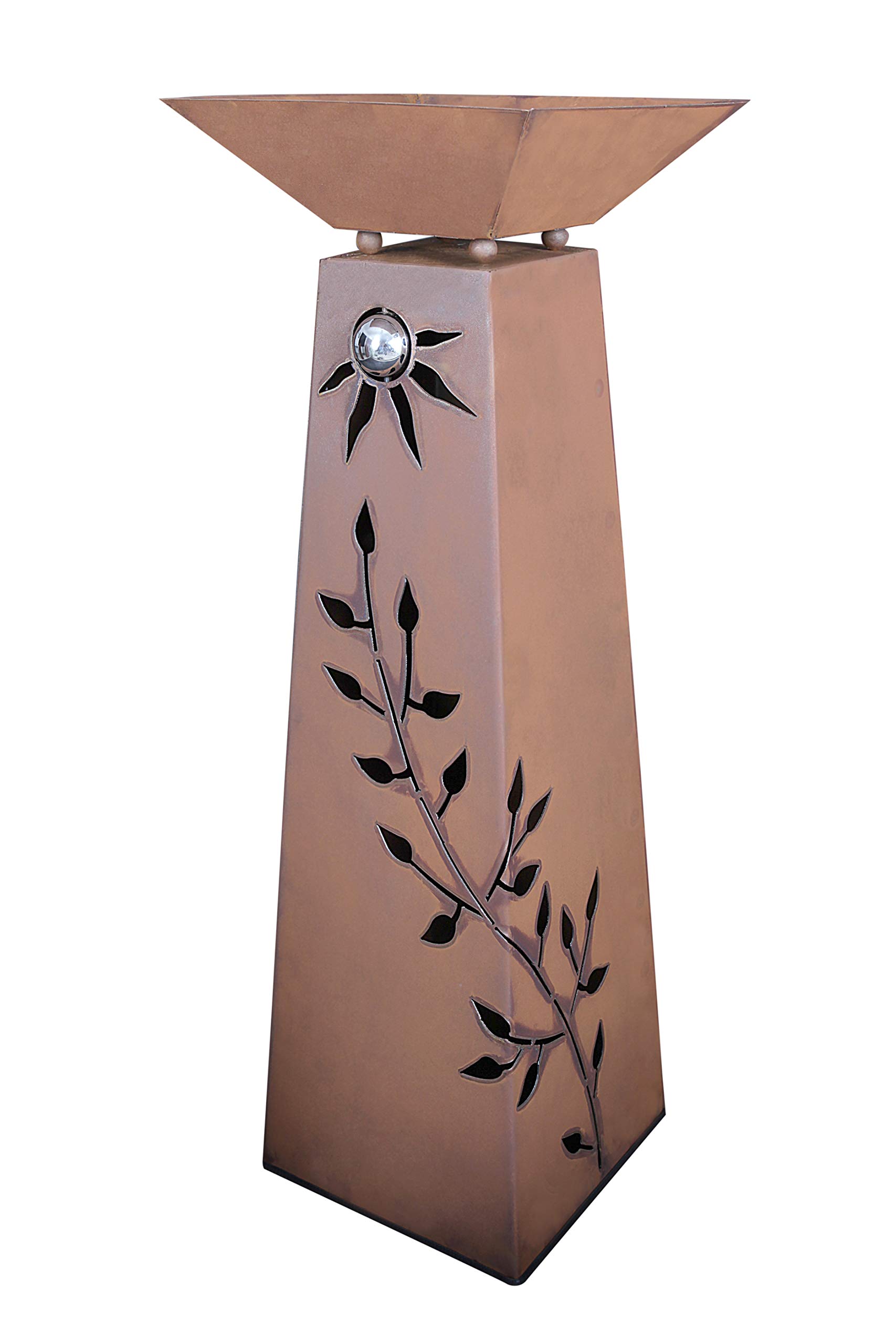 Rost Säule konisch + Schale RS72+S11 XL Säule Blumen Deko Garten Rostsäule + Rostschale