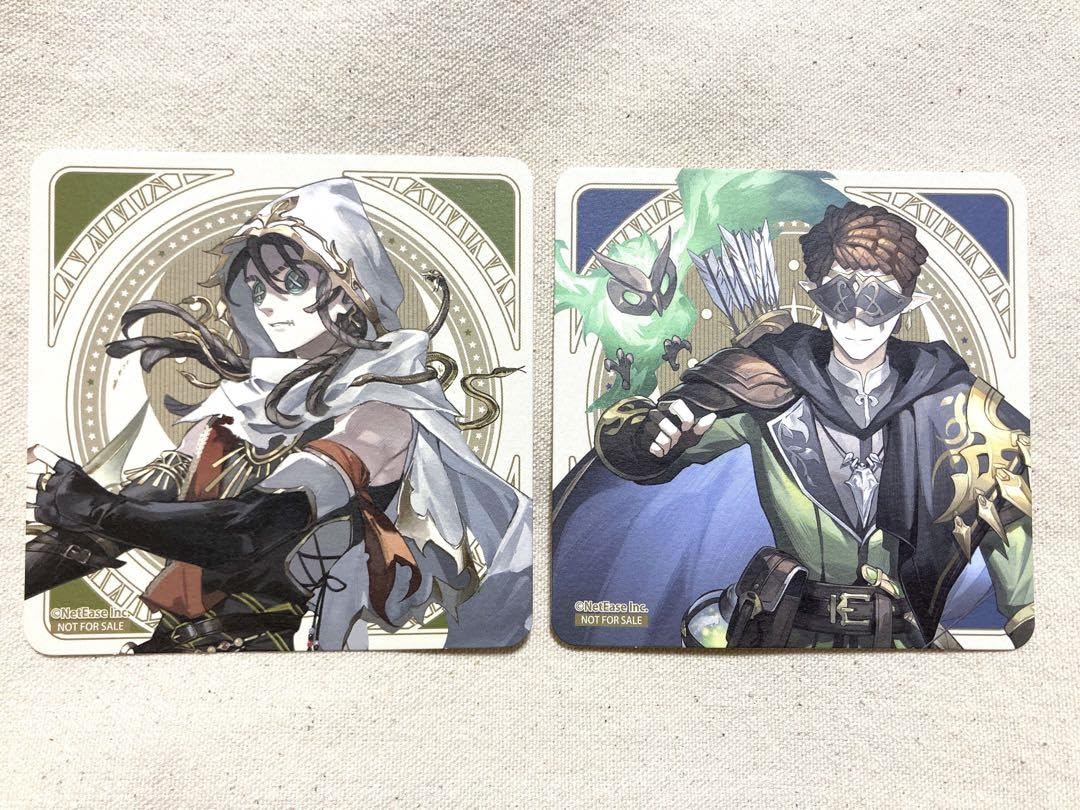 Amazon.co.jp: THEキャラ カフェ 特典 コースター 傭兵 占い師