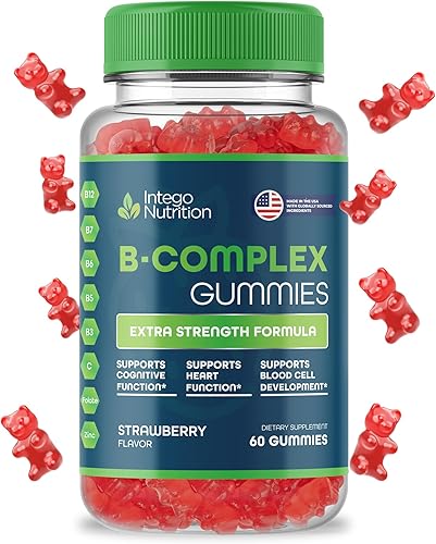 Miniatura 7 de Gomitas de complejo de vitamina B para adultos, suplemento vitamínico del complejo B para mujeres y hombres, gomitas complejas de vitaminas B para