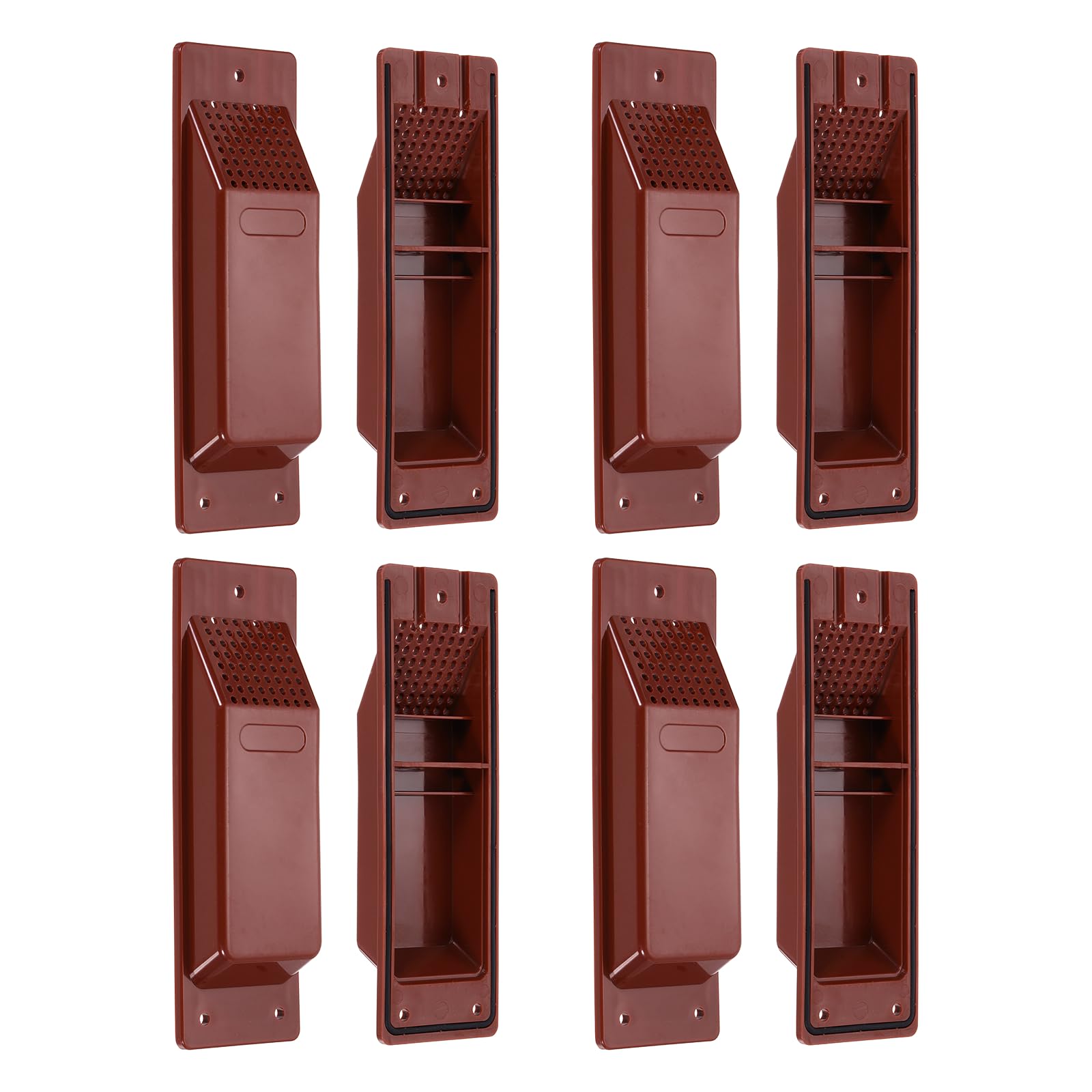 Kit de ventilation à flux croisé PATIKIL rouge 8 pouces anti-chaleur