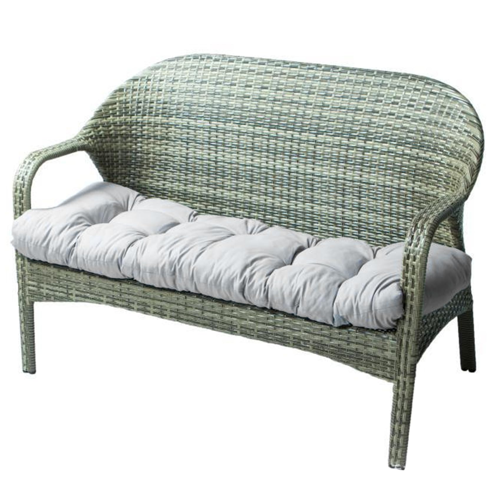 Coussin de banc de jardin gris matelas pour meuble palette et balançoire