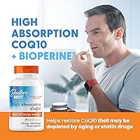 Vista 6 de Suplemento diario CoQ10 Doctor's Best, de alta absorción (0.0035 onzas) 120 cápsulas, DRB-00183, 1, 1