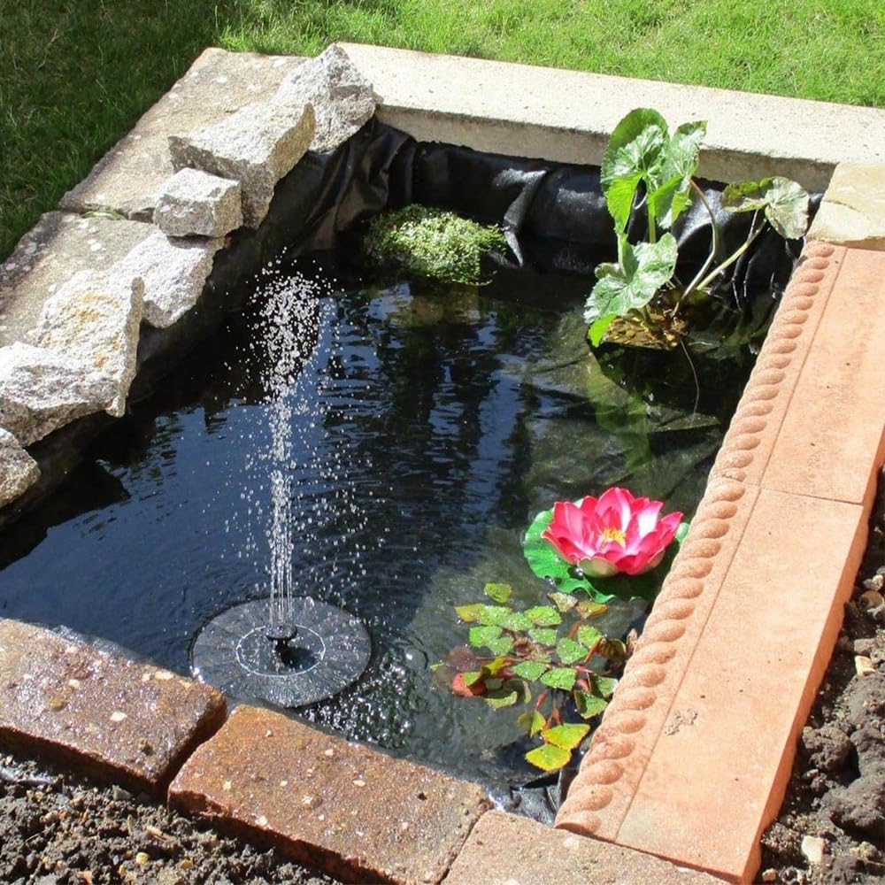 Schwarze, wasserdichte und strapazierfähige Teichfolie für Gartenteiche, 8 x 8,5 m / 26 x 27,5 Fuß