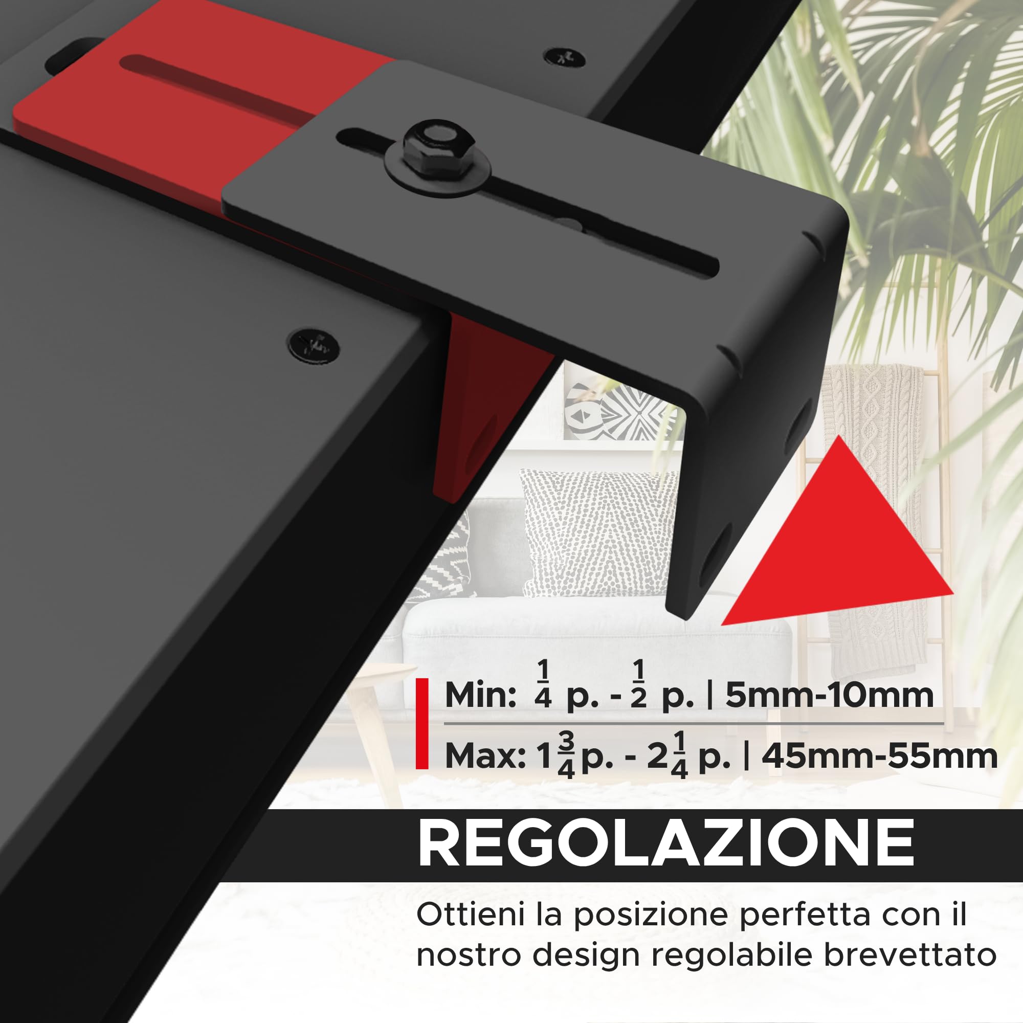 Soundbar Smart 300 500 550 600 700 900 Lifestyle Ultra Supporto da Parete per Bose 300/500/550/600/700/900 Ultra, Smart Sound Bar TV Speaker, Regolabile Supporto per Montaggio Sotto la TV, Nero