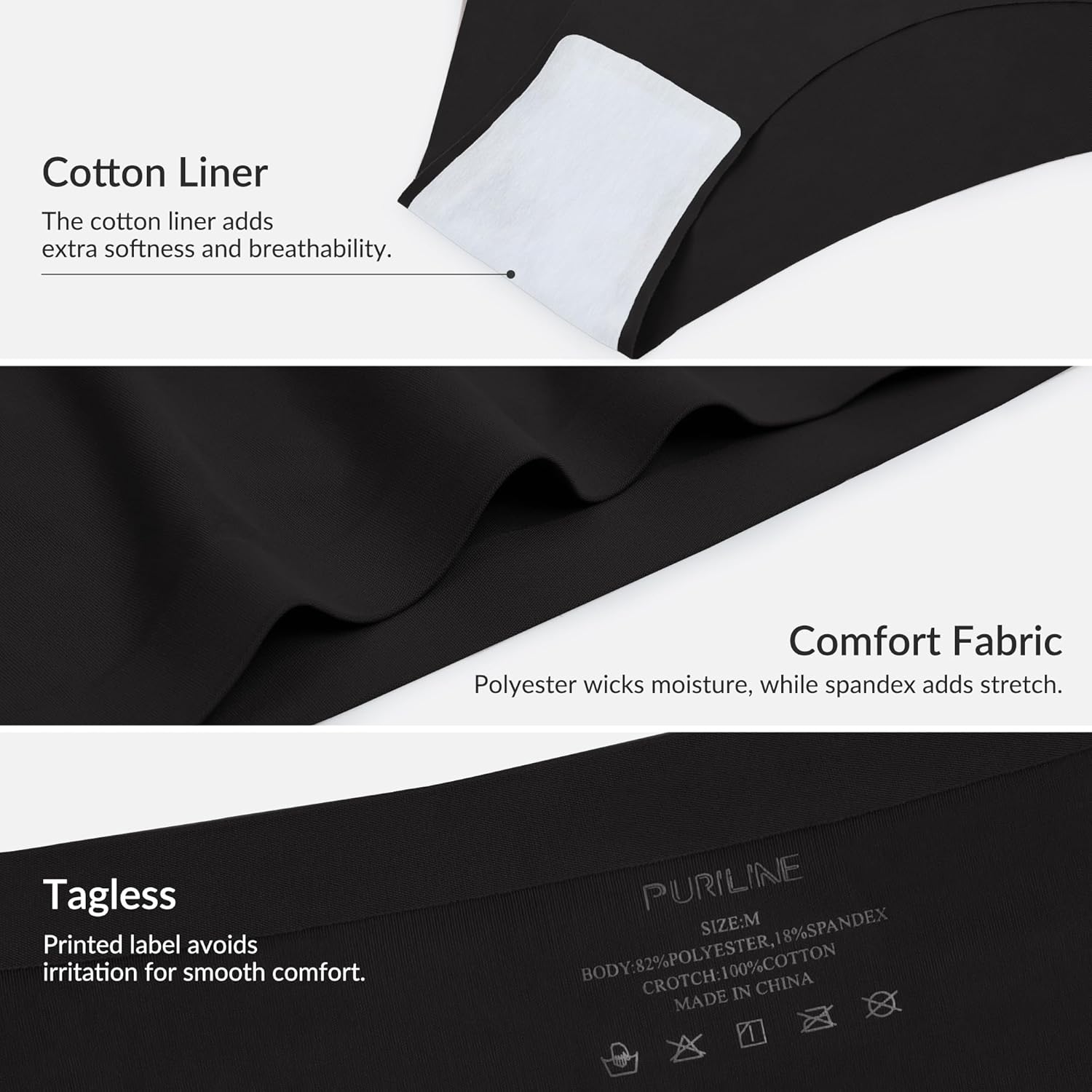 6 Pack Seamless Womens Thong Underwear Hipster No Show Low Rise Sexy Bikini Panties Silky Stretch Breathable Soft - Image 5