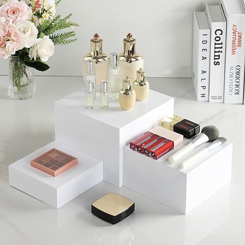 Miniatura 4 de Cubo de acrílico que catering Buffet Riser, estante del soporte de exhibición para el partido, mostrador al por menor, exposición, configuración de