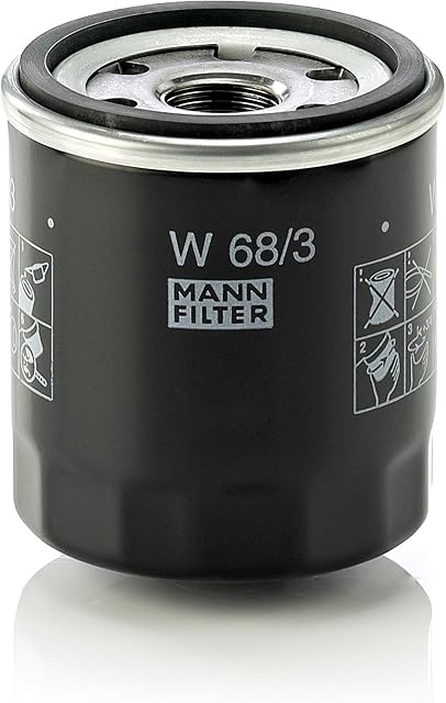 Original MANN-FILTER Oil filter W 68/3  For Passenger Cars and Utility Vehicles