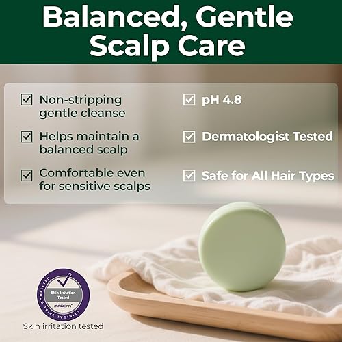 Miniatura 5 de Black Bean Barra de champú para cabello adelgazante  Limpiador sólido Volumizador K-Beauty con biotina y carbón para todo tipo de cabello  Sin