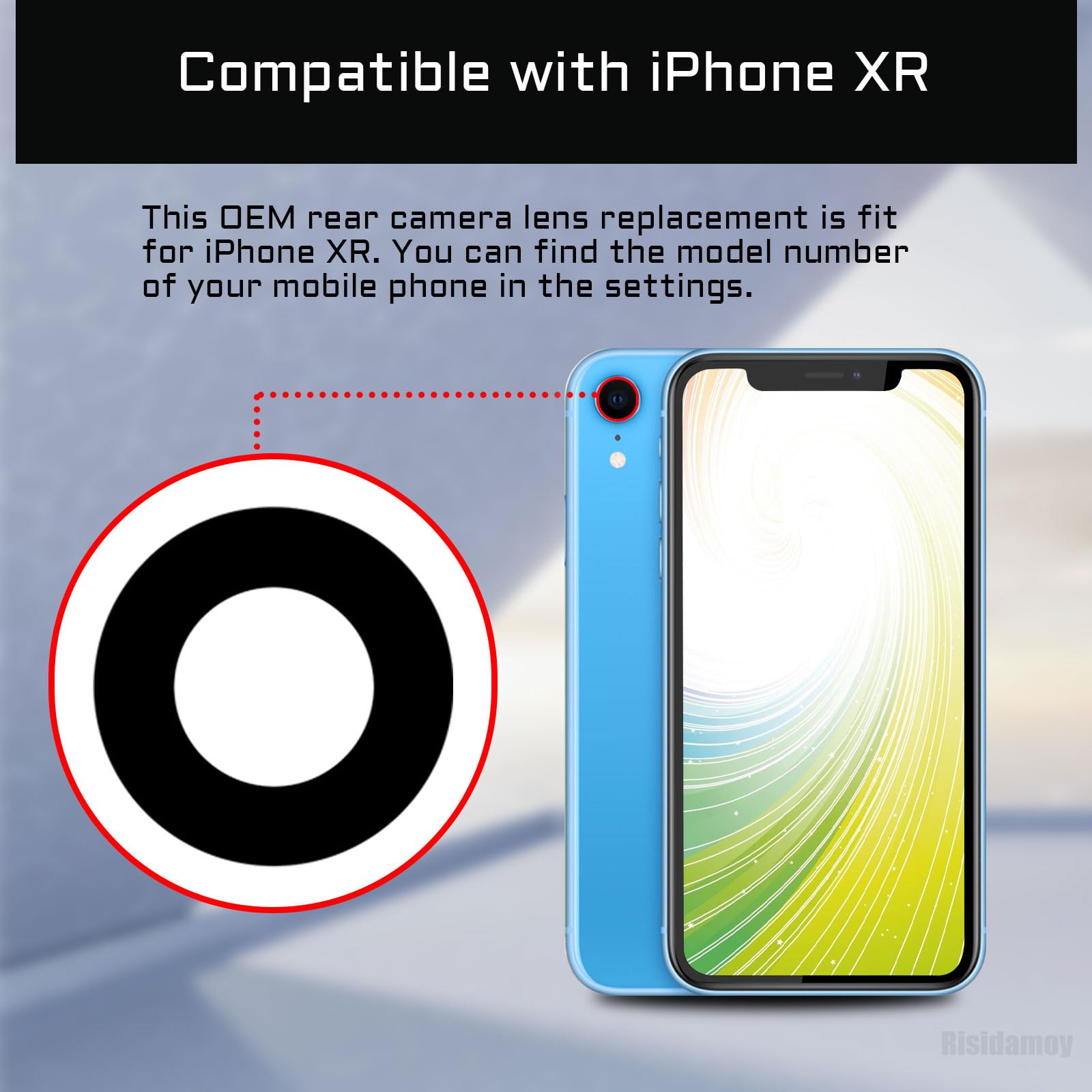 Lentille Arrière Complète Pour IPhone XR (6,1") - Neuf Sous Emballage