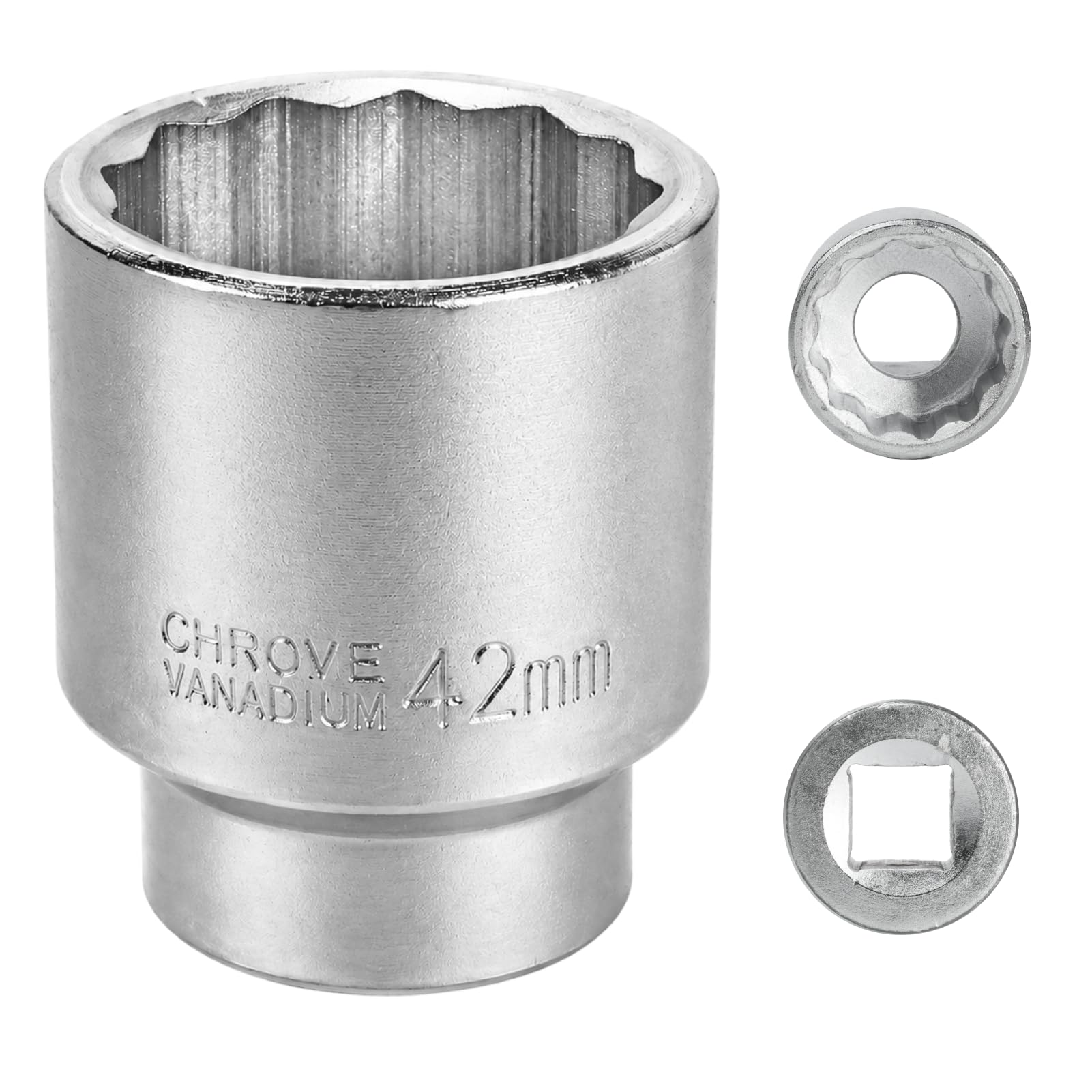 FortuneGlobe 42mm 3/4" 12-Point Socket for 3/4 Key 42mm CR-MO (Whtie)