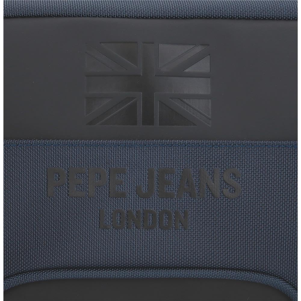 Pepe Jeans Bromley Kosmetyczka Dwukomorowa Możliwość dostosowania Niebieski 26x16x12 cms Poliester by Joumma Bags, Niebieski, Talla única, regulowana kosmetyczka dwukomorowa
