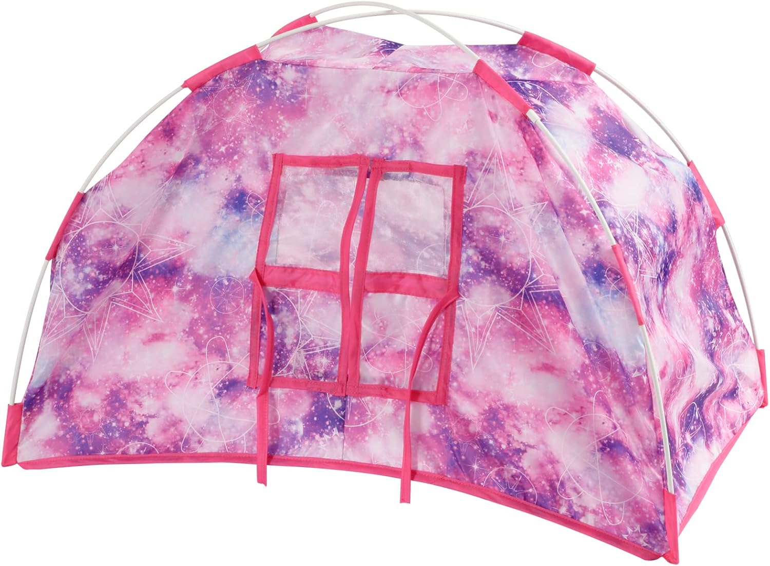 XADP 9 Items Doll Camping Tent Set Doll Accessories for 18 Inch Girl Doll, Including Doll Tent, Sleeping Bag and Pillow, Clothing and Shoes, Backpack,Eye Glasses, Lantern and Camera.