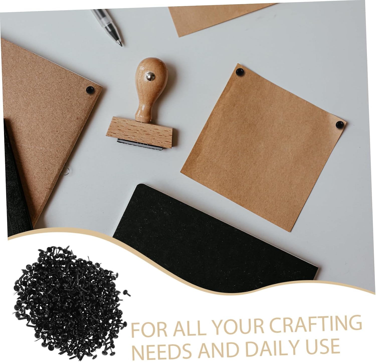 Gadpiparty 500pcs Mini Brads for Paper Crafting Sturdy Fasteners for Projects Decorative Rivets for Scrapbooking and Crafts