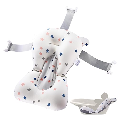 Cojín de asiento de bañera para bebé, cojín de baño para fregadero de bebé, soporte para asiento de baño, alfombrilla de apoyo para almohada de baño