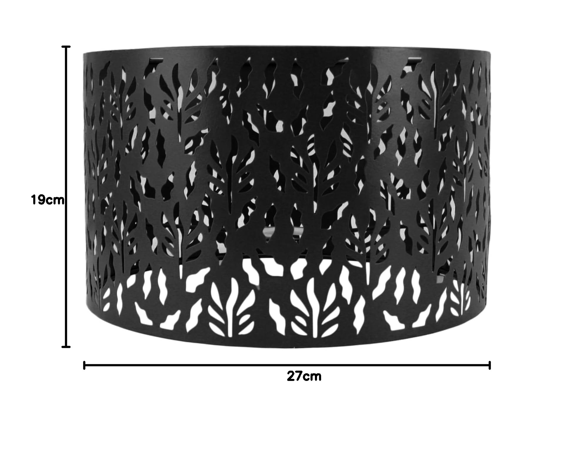 Pantalla lámpara hueca metal Pantalla lámpara tallada hueca Pantalla lámpara hueca escritorio hueca Pantalla lámpara Adecuado pantallas lámparas oficina, hogar y dormitorio(Negro)