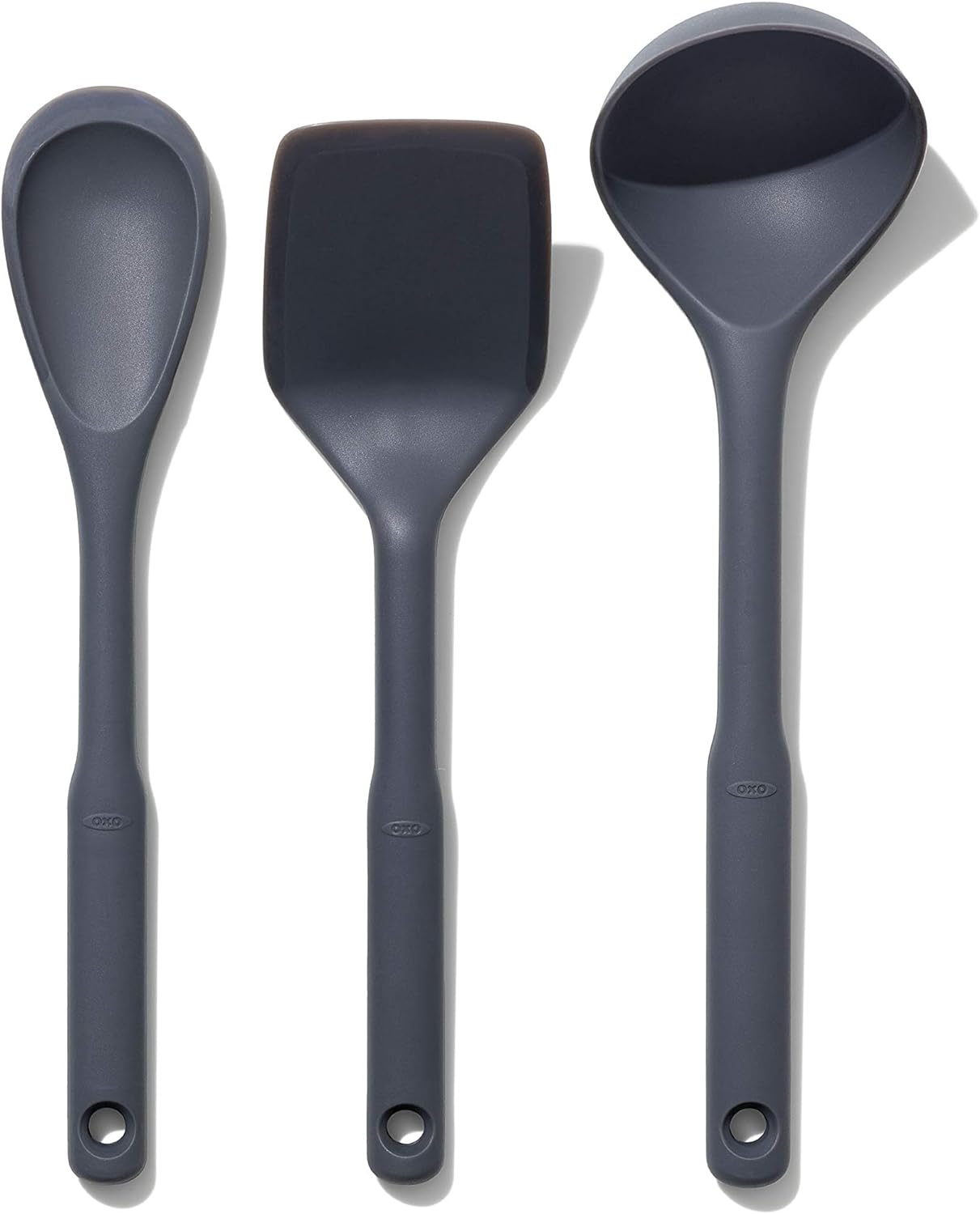OXO Good Grips 3-Piece Silicone Utensil Set, Gray, One size