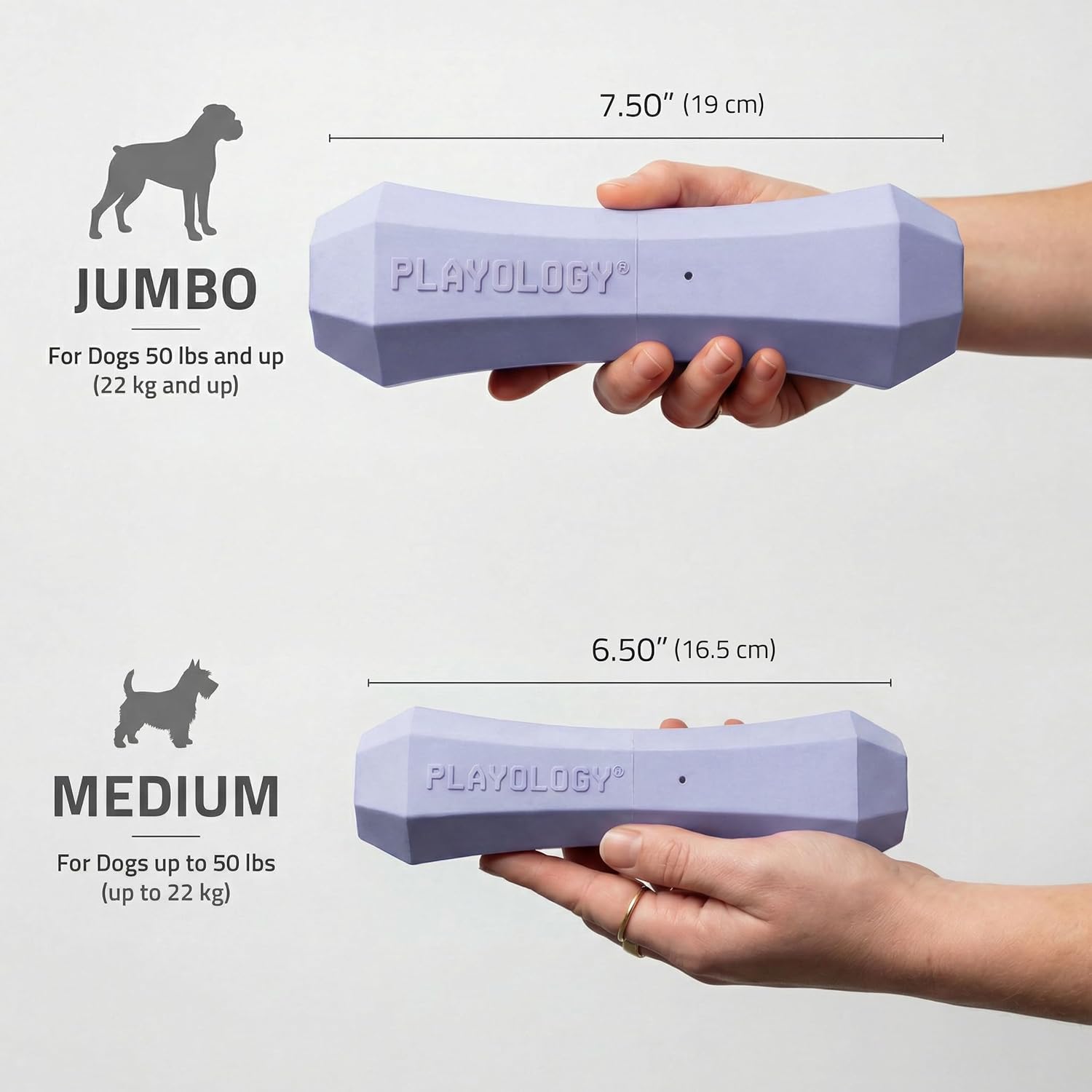 Playology Squeaky Chew Stick - Scented Dog Toy - Jumbo, Lamb Scent image 5