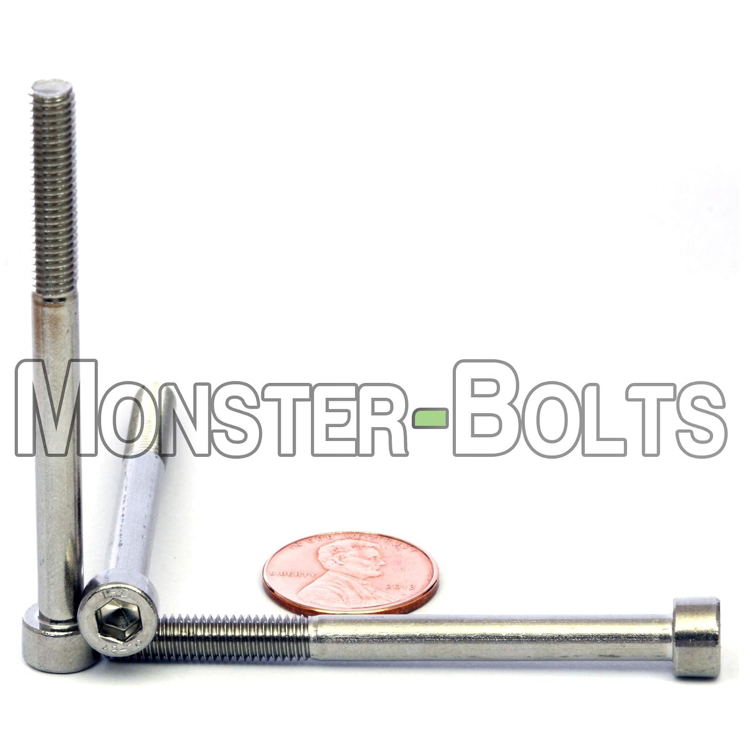 MonsterBolts - M5 x 60mm Socket Head Screws, DIN 912, A2 Stainless Steel, Partial Thread, 250 Pack
