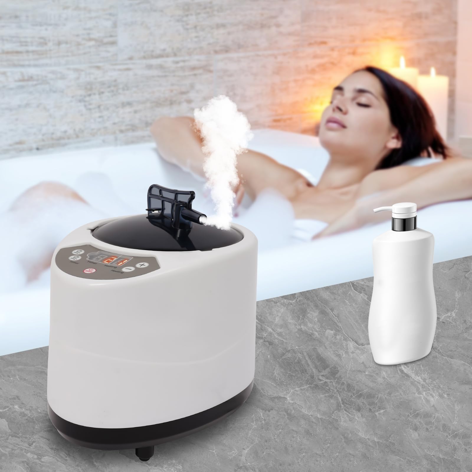 Dampferzeuger Sauna Steam Generator 9 Gang 3L 1000W Home SPA