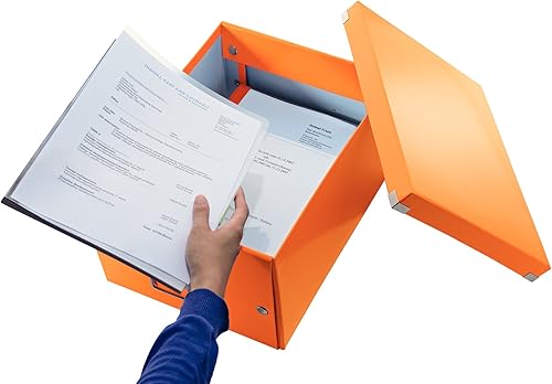 Vista 49 de Leitz Caja de almacenamiento A5, rango de clic y tienda 60430001 - Caja de almacenamiento pequeña, blanca A5 Azul (Ice Blue)