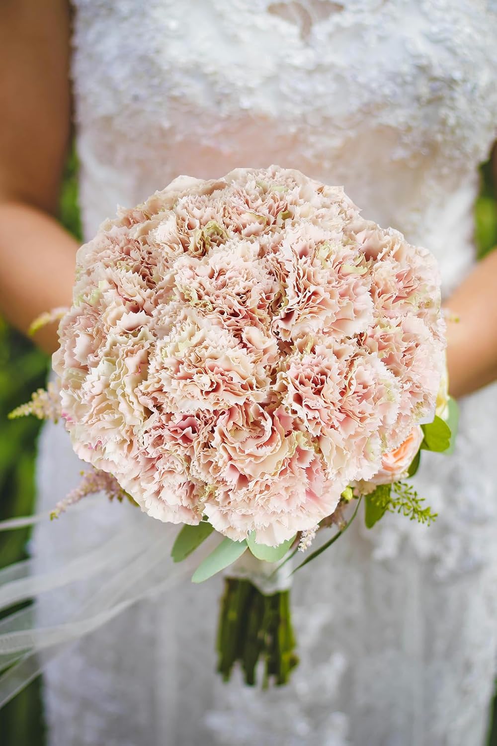 Light Pink Artificial Carnation Silk Flowers 15pcs Fake Carnation Pink Artifcial Flowers with Stems for Home Decor Wedding Bridal Bouquet Anniversary Birthday Floral Arrangements (Light Pink - Image 5