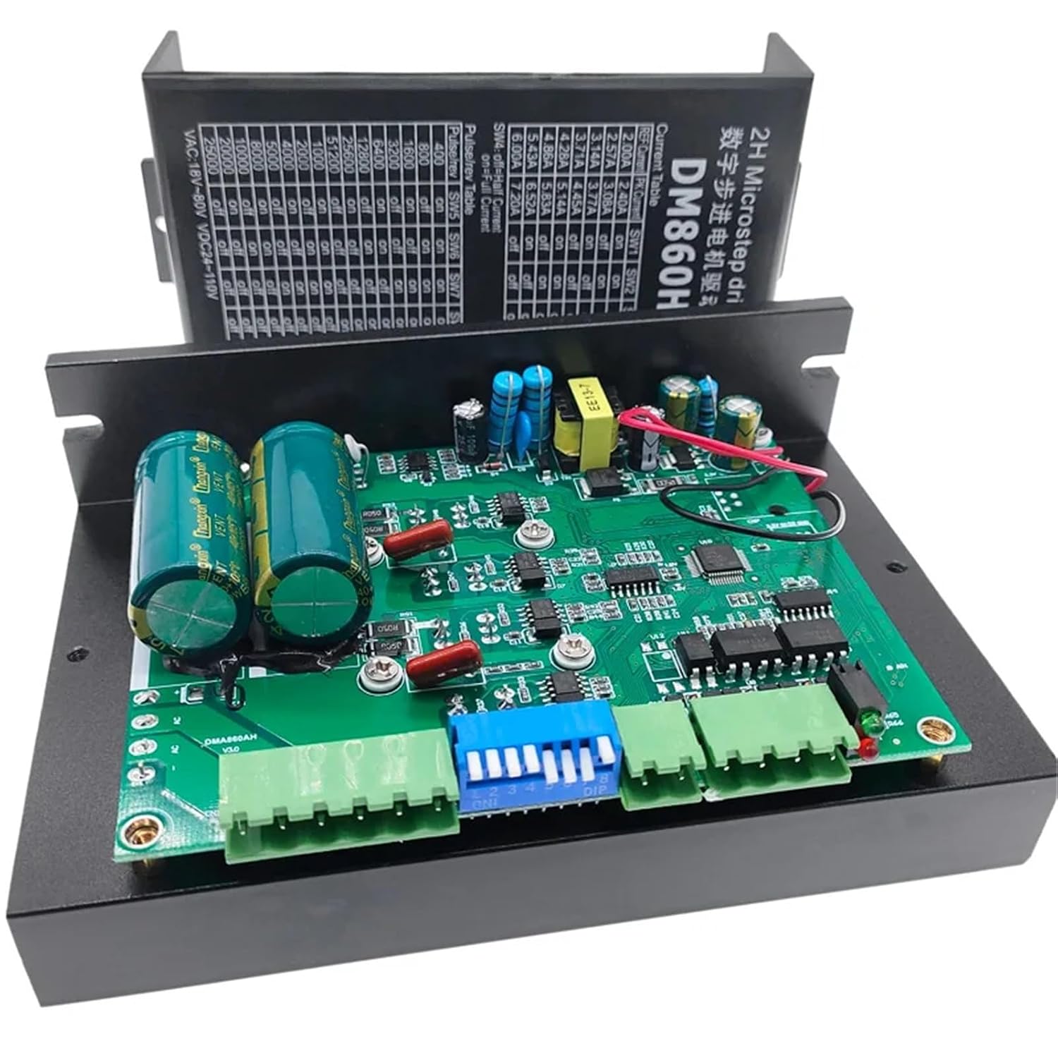 Digital DM860H Stepper Motor Driver Micro Step Motor Brush Le 【計装】