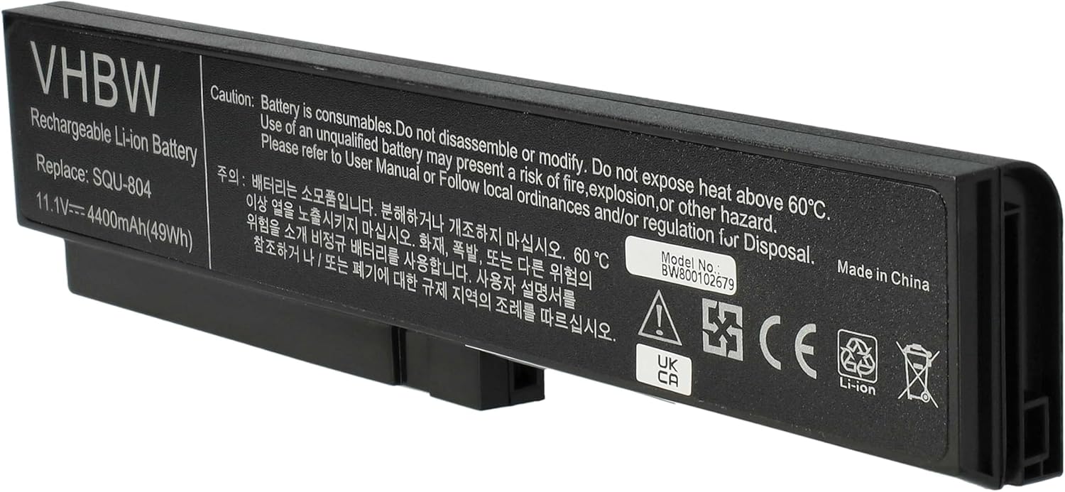 vhbw Akku kompatibel mit LG Xnote R410, R510, R560, R580 Notebook (4400mAh, 11,1V, Li-Ion)