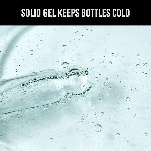 Miniatura 10 de The Wine Chiller Wine Cooler Manga, Alta Calidad Solid Gel Wine Sleeve, Rojo