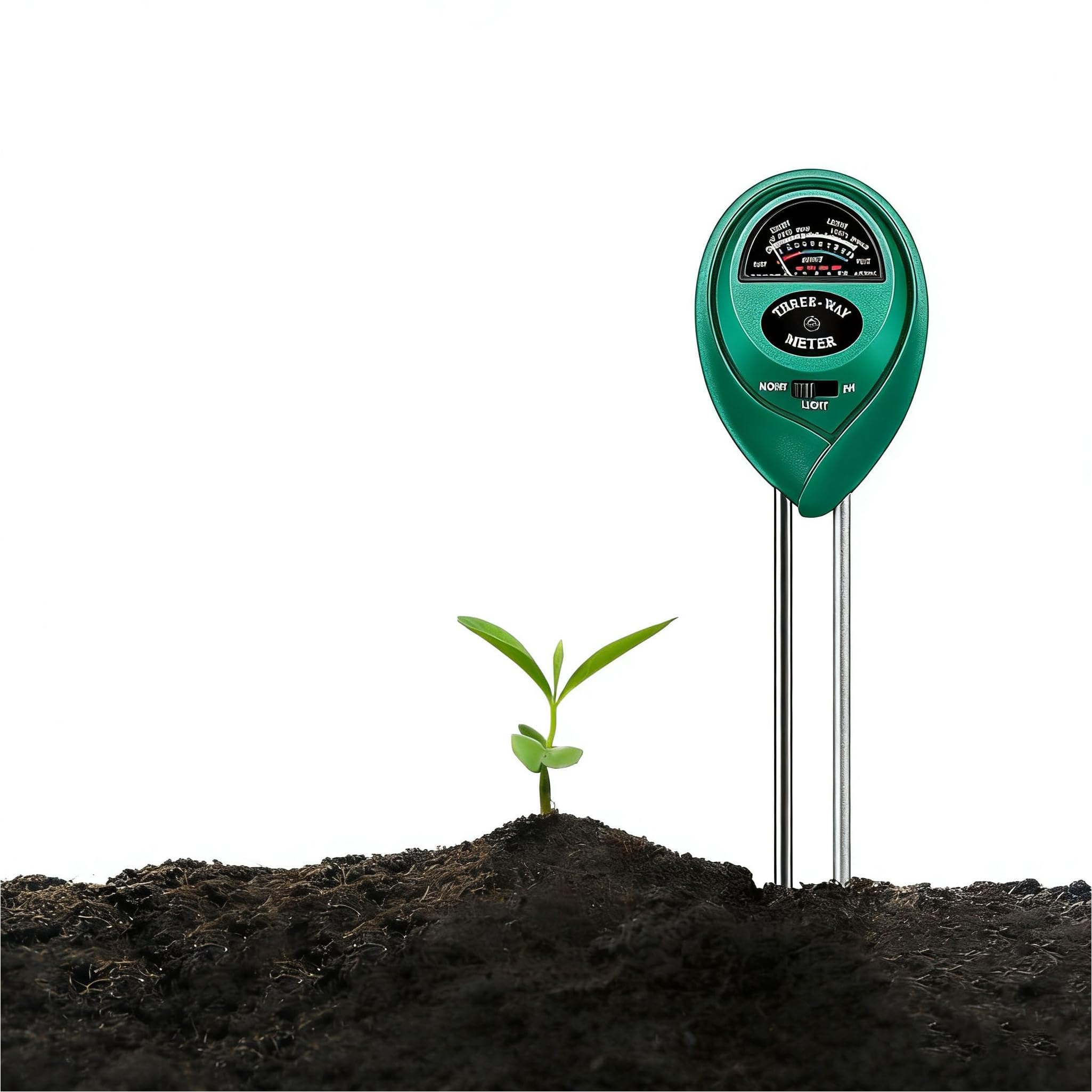 Yuannee 3-in-1 Soil Moisture Meter,Dual Probe Technology Soil Tester Soil Tester with Moisture/Light/pH Tester Hygrometer Sensor Plant Watering Indicator for Indoor and Outdoor Vegetable Bed Gardens