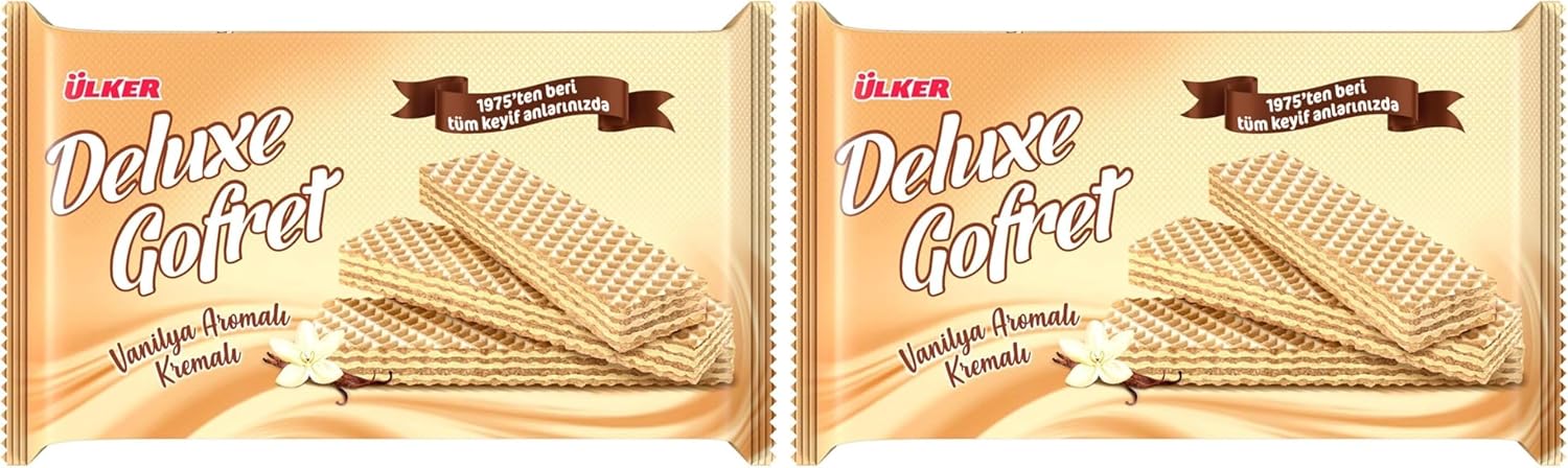 Ülker Vanilya Gofret Bisküvi 220 gr (2 paketi)