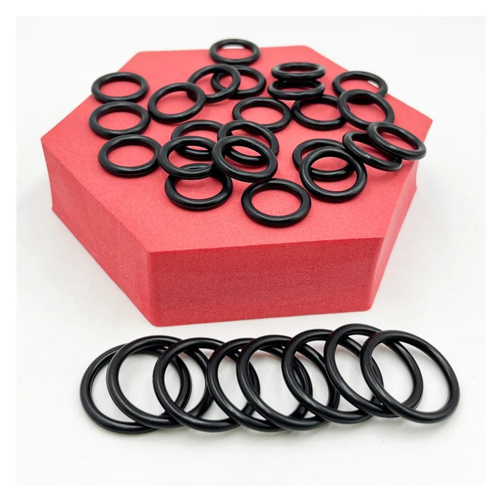 Junta tórica de nitrilo negro, arandela de goma, junta tórica NBR, junta de sellado, grifo de plomería for automóvil, reparación de agua, aceite resistente(2840pcs 1set)
