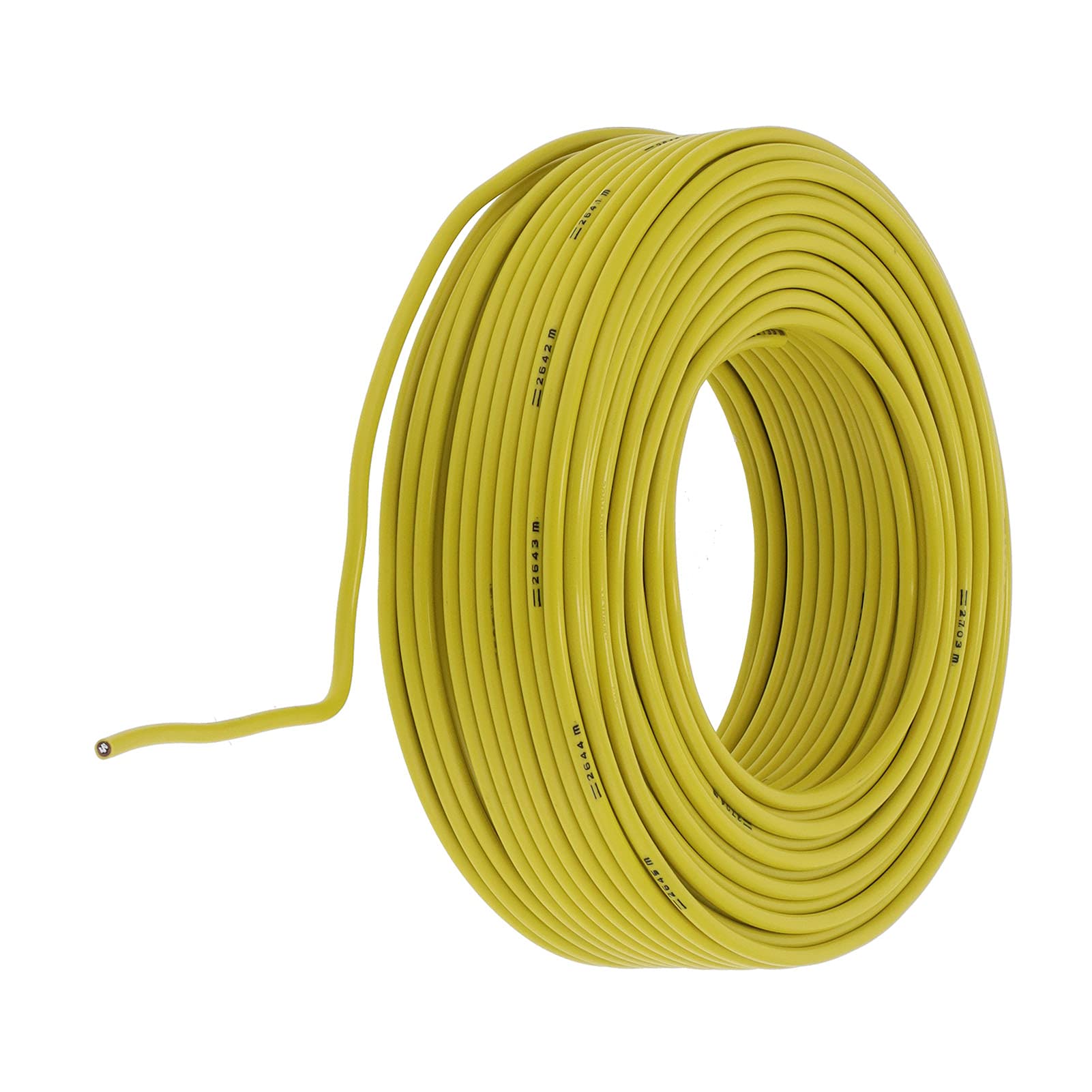 Ausla Przewód Elektryczny Aluminiowy Okrągły Przedłużacz 1 X 10 mm² 328,1 Stopy 7-żyłowy Przewodnik w Izolacji PVC AC300V do Sprzętu AGD Małe Narzędzia Oświetlenie i Mierniki