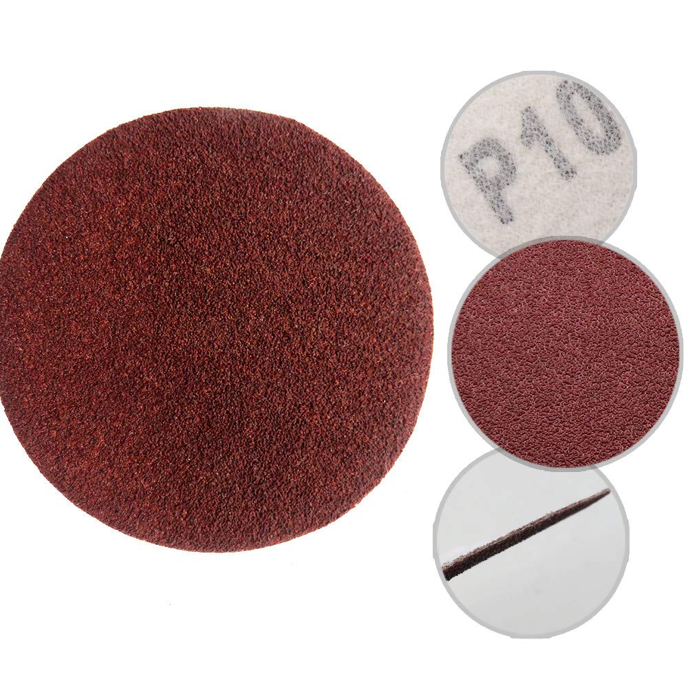 Discos de lijado de 2 pulgadas y 50 mm Papel de lija de forma redonda 60-2000 Grit Hook Loop papel de lija Herramienta de pulido abrasivo, 1200
