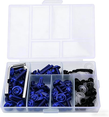 Schraubensatz Motorrad Verkleidung Schrauben Kit, 158 Stück Universal Motorrad S
