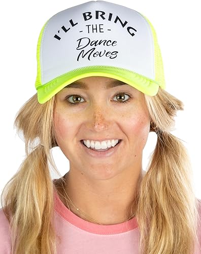 Funky Junque Women's Funny Trucker Hats Adult Humor for Bachelorette, Girls Trips & Festivals - Mesh Hat - I'll Bring The's