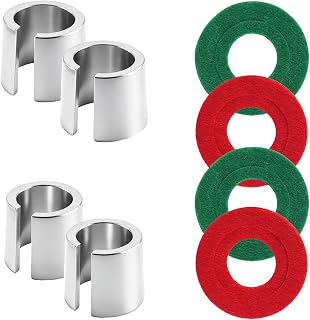 4PCS Positive & Negative Car Battery Terminal Shim Set with Washers,Universal Battery Post Shims Kit for Loose Terminal Connection,Batteries Shims for Vehicles SUV Truck
