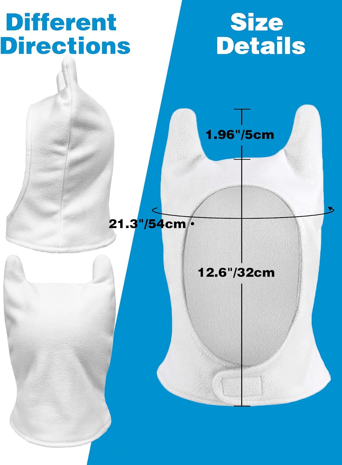 DAZCOS Anime Cosplay Mens Adult Hat White Plush Bunny Ears Warm Cap for Costume Christmas Accessory - Image 3