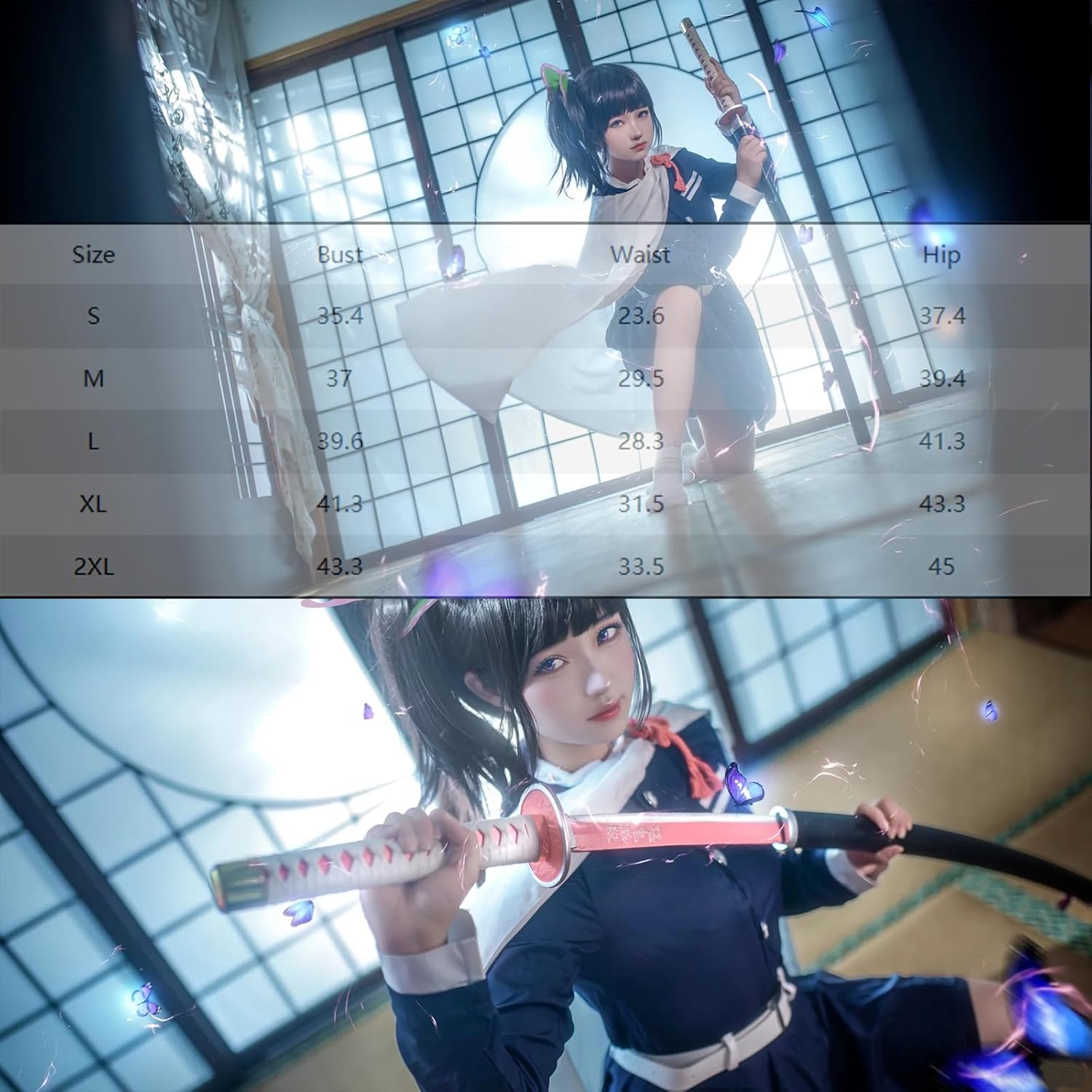 Kimonos Cosplay Costumes Adult Women Girls Anime Japanese Kimono Robe Halloween Outfit with Accessories - Image 6