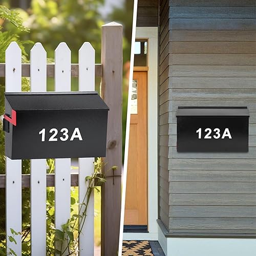 Vista 39 de KYODOLED - Buzón de pared, buzón de correo de gran capacidad, buzón de metal galvanizado a prueba de óxido, buzones para exteriores, 15.75 x 9.44 x