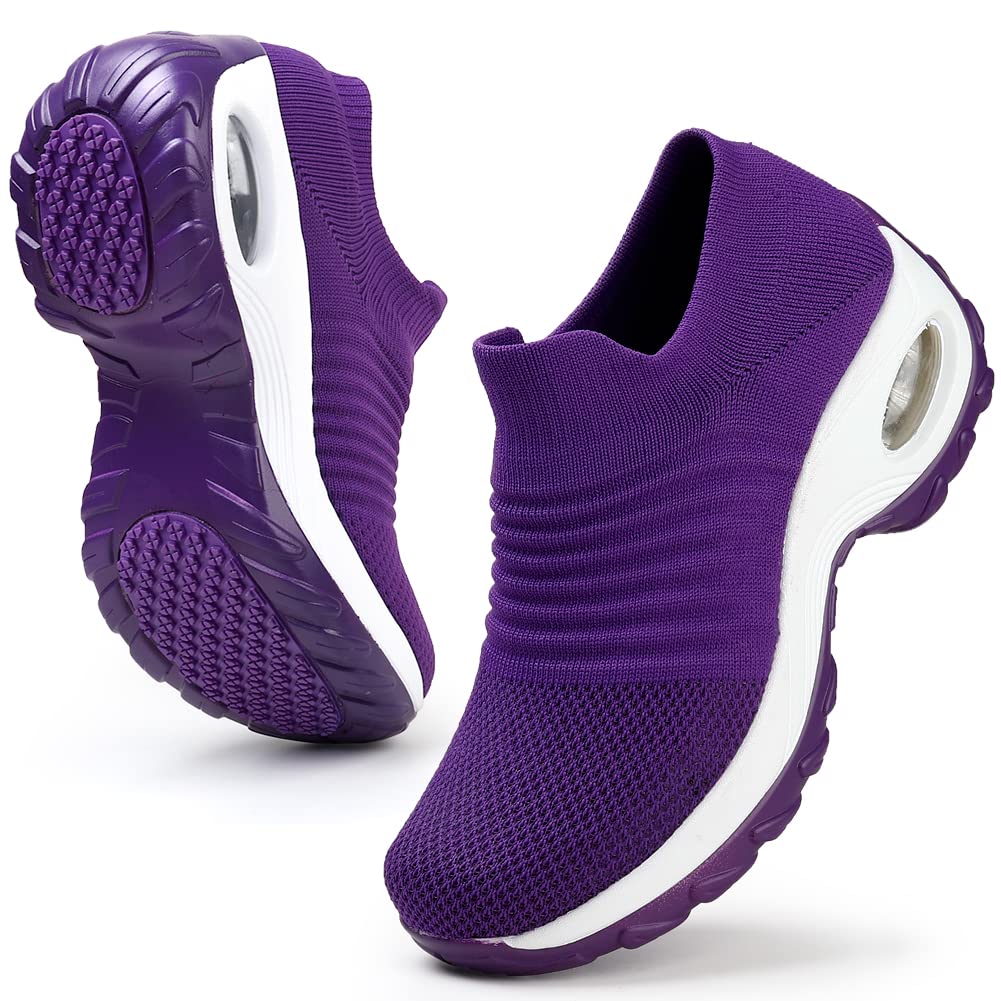 HKR Platform Sneakers Donna Leggero Casual Air Cuscino Scarpe da Ginnastica Outdoor