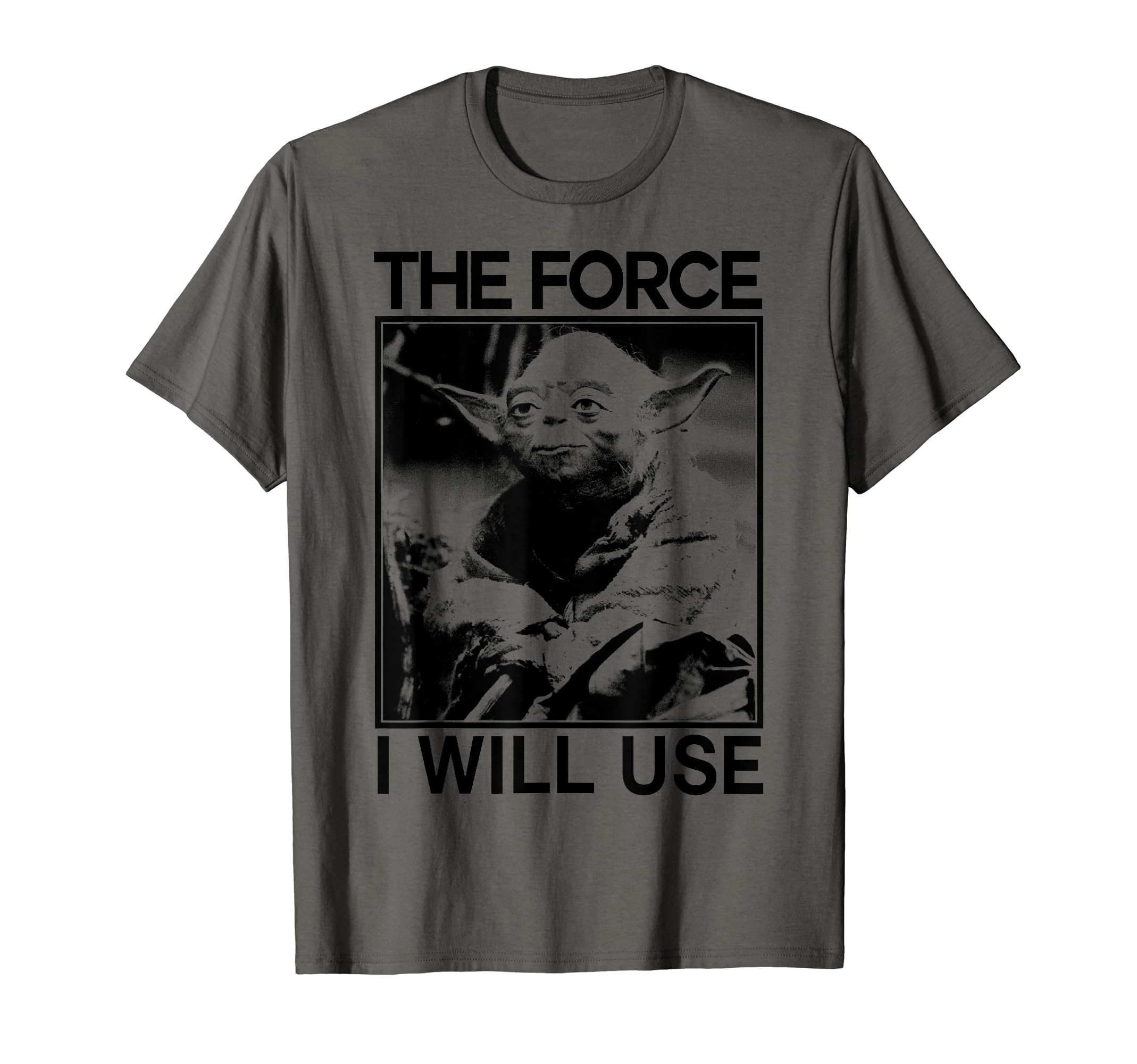 Star Wars Yoda The Force I Will Use T-Shirt, Black