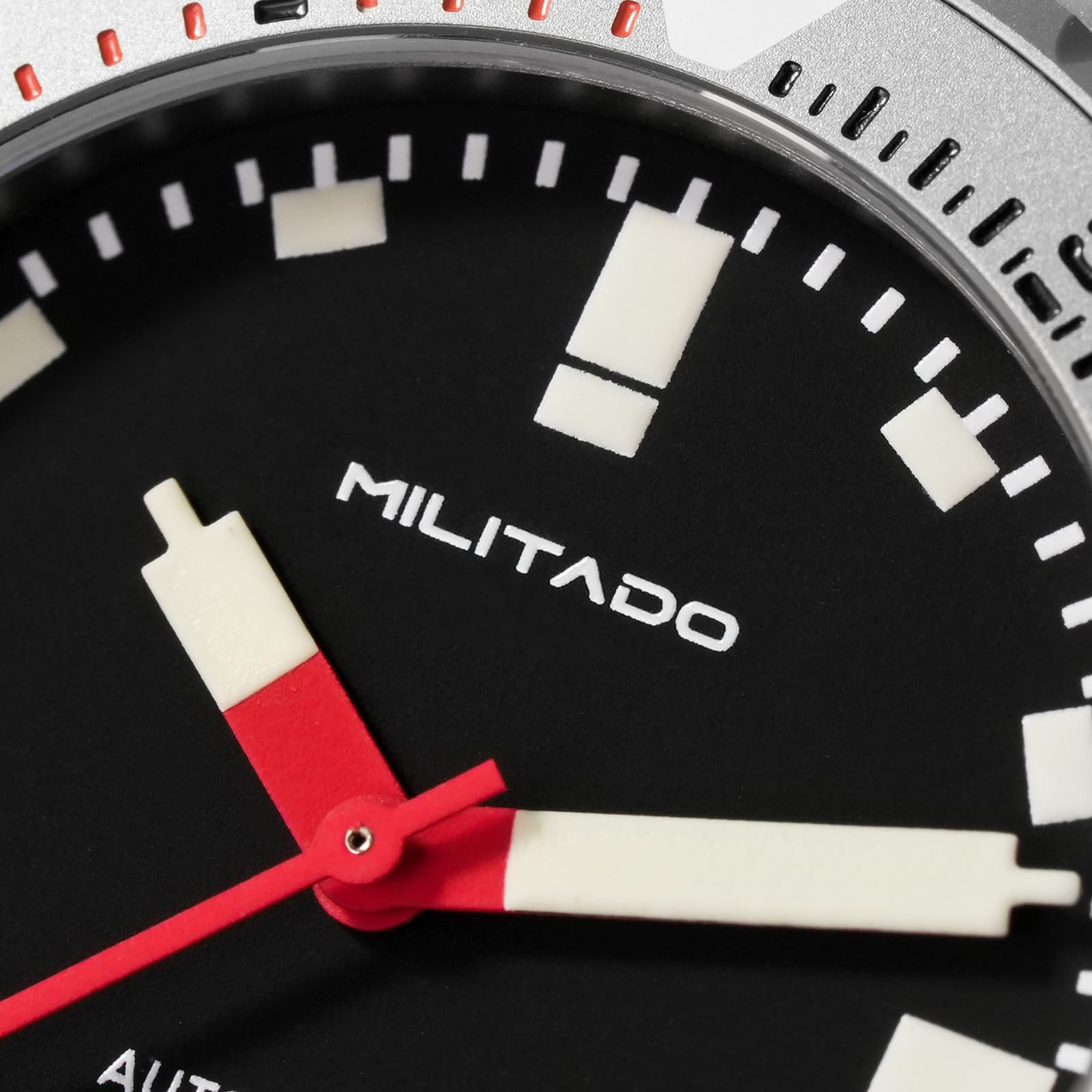 TACTICAL FROG Militado ML 20 39mm Taucheruhr für Herren, PT5000 Automatikwerk Saphirglas BGW9 Leuchtanzeige einseitig drehbare Lünette 200M Wasserdicht