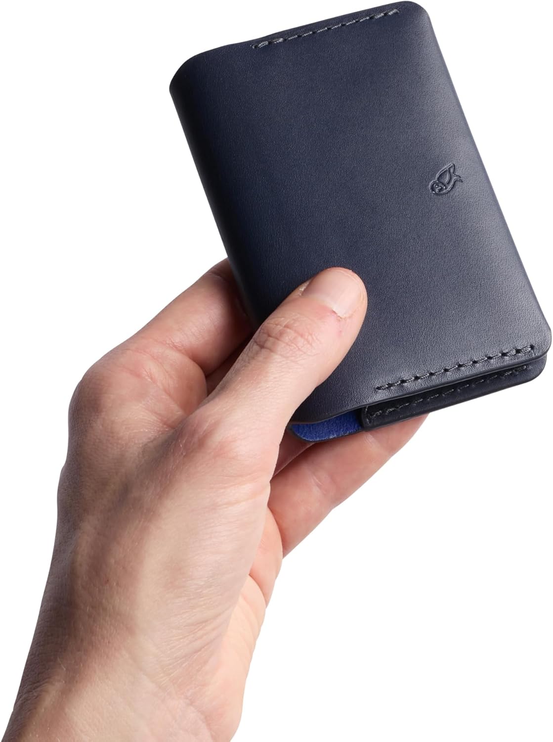 Bellroy Under Cover (slimline leather card wallet/holder with card storage, quick access slot, plus space for folded bills) - Navy - Image 6