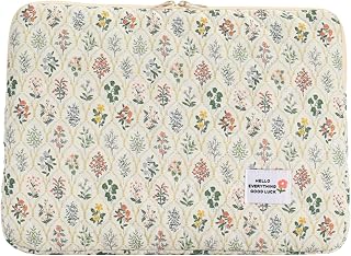 Fodera Per Computer - Tasca Protettiva per Tablet e Computer Portatile,35.5 Cm Borsa Floreale Organizer Adatta Perfettamente Per Donne e Ragazze Scuola Viaggio