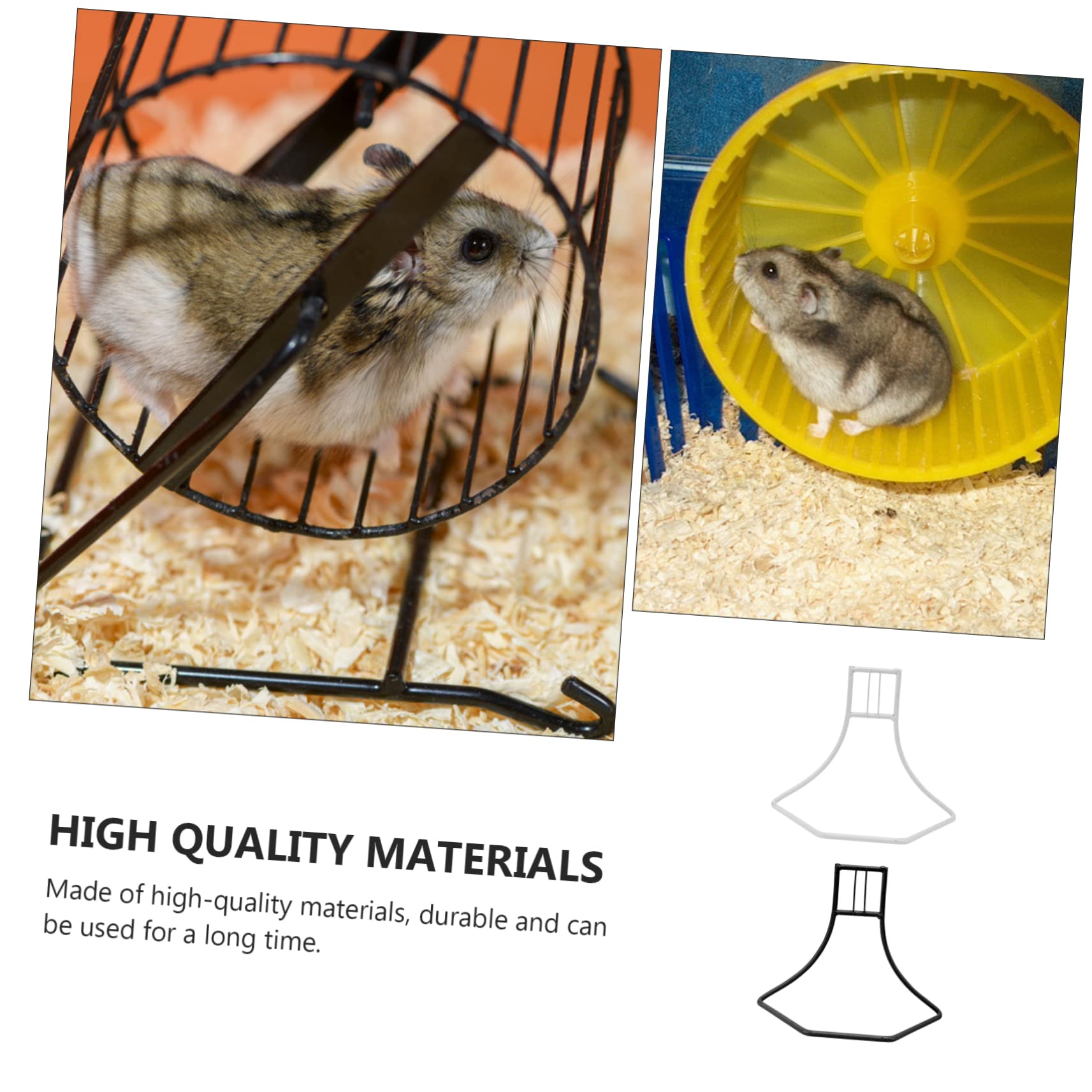 Yardwe 2Pcs Hamster Wheel Racks Iron Storage Brackets for Small Pet Lightweight and Portable Pet Supplies for Playtime and Fun Activities