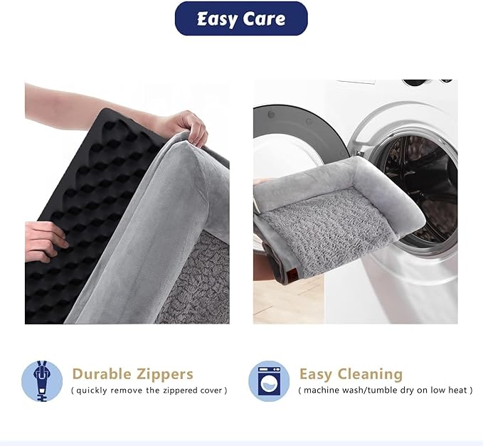 Cama Ortopédica para Perro Grande con Funda Lavable y Base Antideslizante miniatura 5