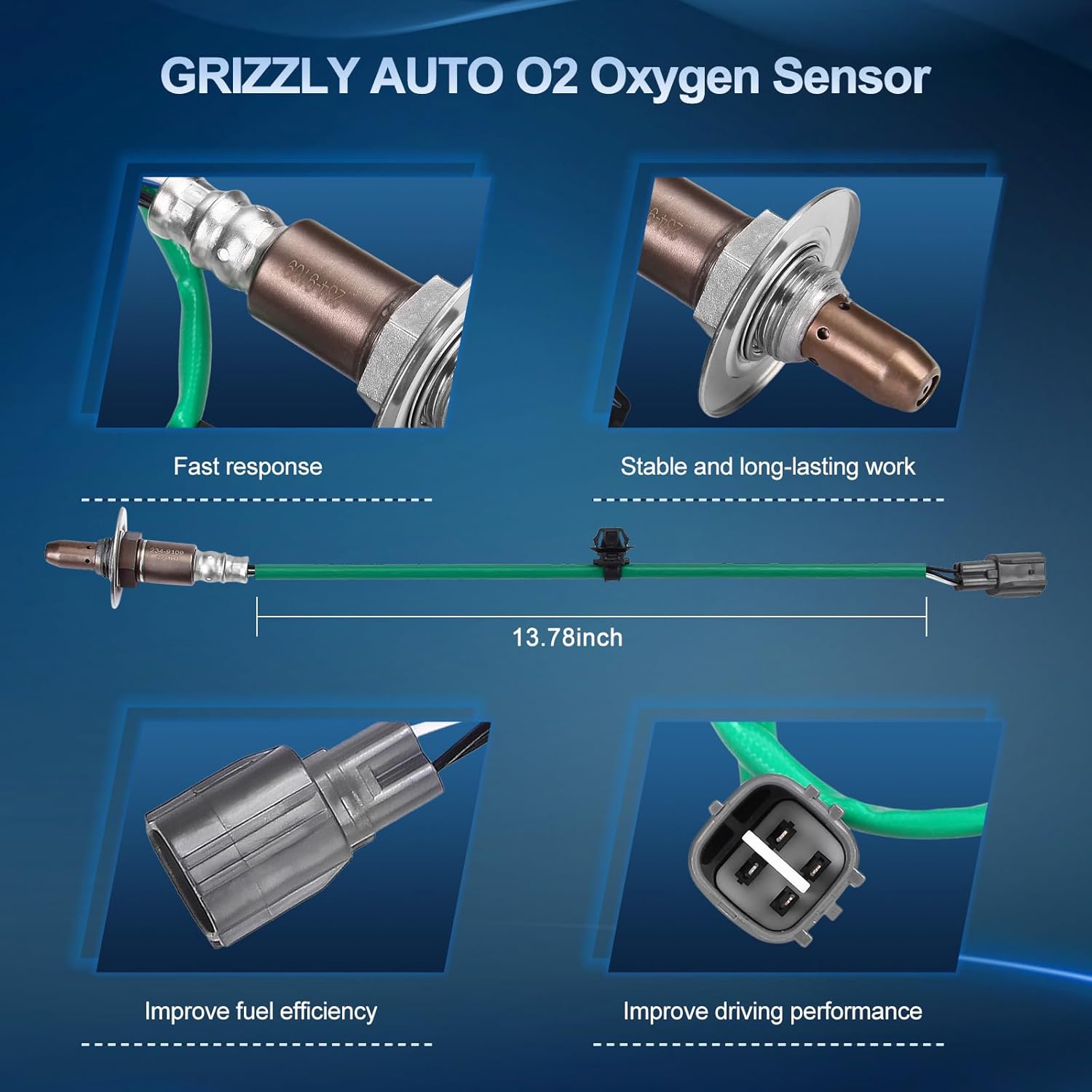 O2 Oxygen Sensor Upstream for Subaru Forester 2.5L 2011-2013, XV Crosstrek 2.0L 2013-2014, Impreza 2.0L 2012-2014, O2 Sensor Replace 234-9109 2349109 22641-AA610 1Pc