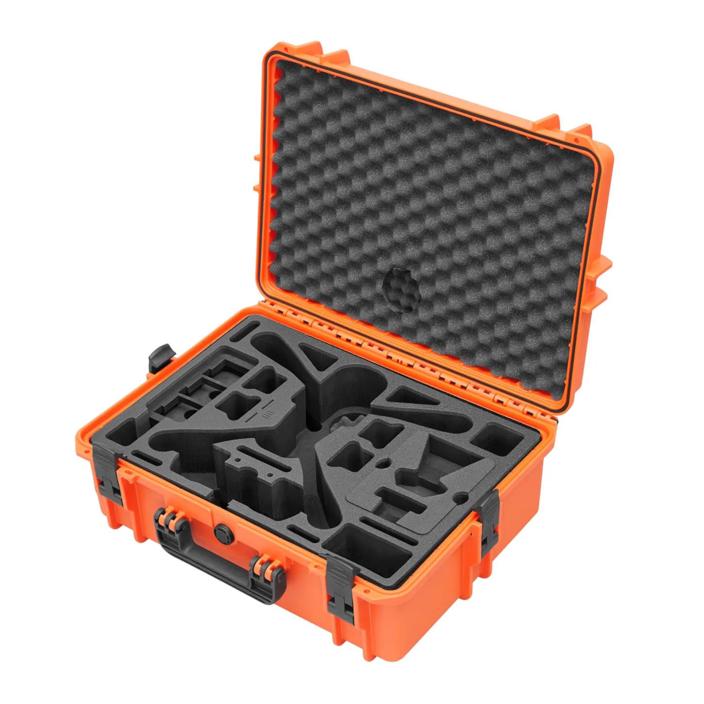 TOMcase Koffer „Ready to Fly” für DJI Mavic 3 Enterprise/Thermal/Multispectral, Plus Combo, RC Pro Controller, „Akkus Laden im Koffer Funktion, IP67 wasserdichter Case - Made in Germany (Orange)